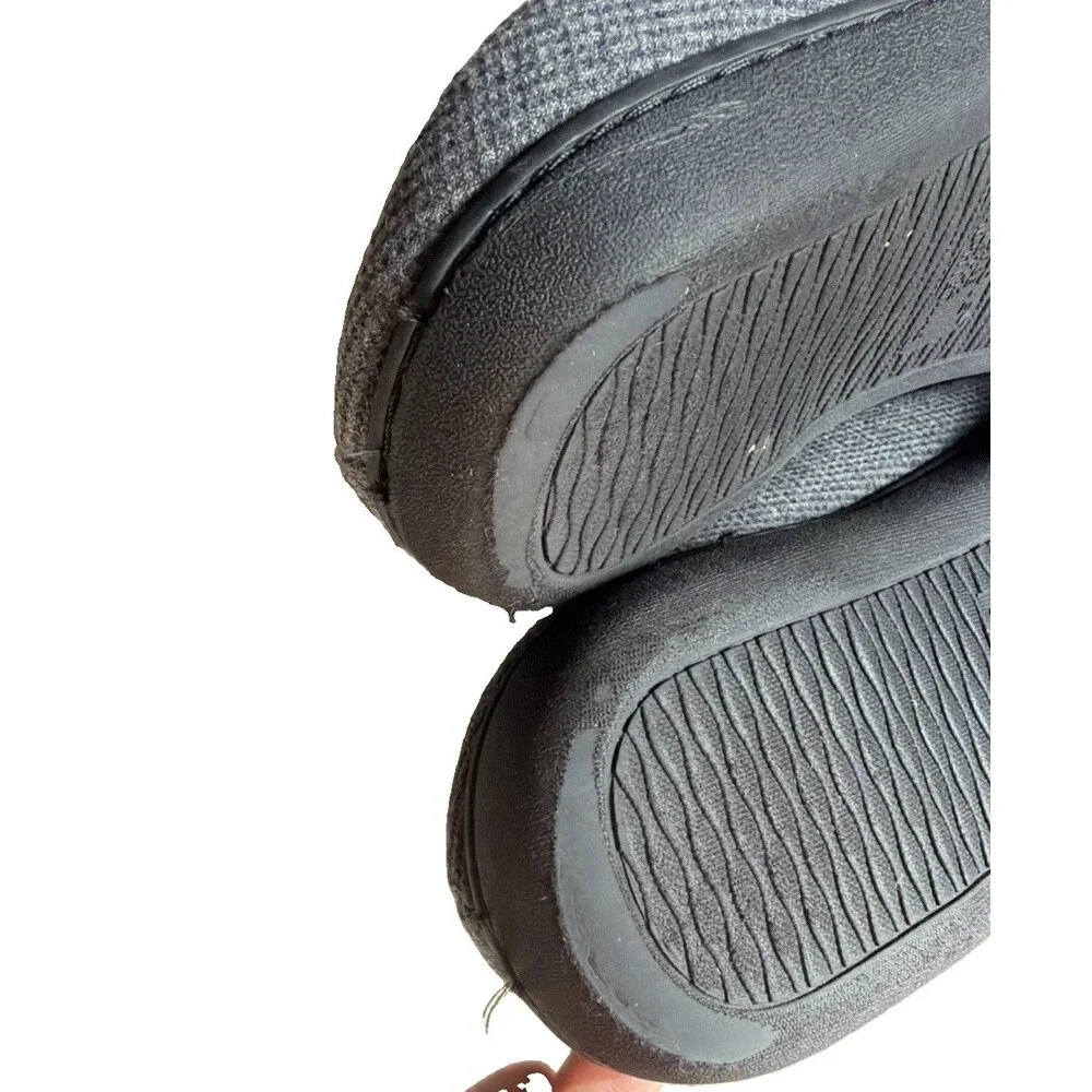 RockDove Two-Tone Memory Foam Slipper for Men, Size US 11-12 - Dark Gray/Blue